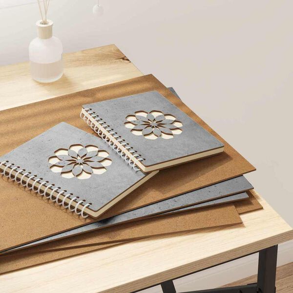 vidaXL Decorpanelen 50 pcs Beton Grijs 30 x 42 x 0.27 cm Bewerkt hout