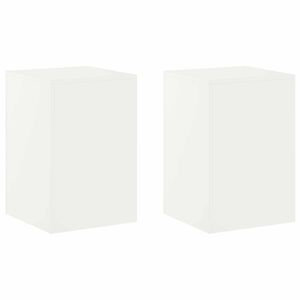 vidaXL Plantenstandaard 2 pcs Wit 40 x 40 x 60 cm Staal