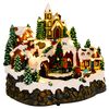 vidaXL Kerstdorp met trein SALO 25,5 x 20 x 23 cm Kunststof