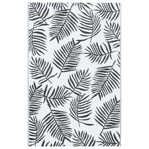 vidaXL Buitenkleed ARAKIL 190x290 cm PP wit en zwart