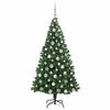 vidaXL Kunstkerstboom Groen 180 cm PVC en Staal en Kunststof