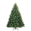 vidaXL Kunstkerstboom met 300 LED met standaard Groen 240 cm PE en PVC