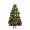 vidaXL Kunstkerstboom met 300 LED Groen 180 cm PVC en Metaal