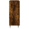 vidaXL Dressoir 69,5x34x90 cm bewerkt hout gerookt eikenkleurig