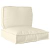 vidaXL Pallet Kussen Set Oxford Stof Cr&egrave;me 80 x 80 x 12 cm