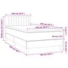 vidaXL Boxspring met matras fluweel donkergroen 100x200 cm