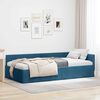 vidaXL Hoekbedframe met hoofdeinde Blauw 90 cm x 190 cm Fluweel