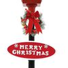 vidaXL Straatlantaarn met kerstman LED 180 cm