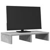 vidaXL Monitorstandaard 50x27x10 cm bewerkt hout betongrijs