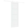 vidaXL Schuifdeur 73,5 x 211 cm Bewerkt hout Wit
