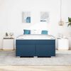 vidaXL Bedframe met matras Blauw 140 x 200 cm Stof