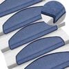 vidaXL Trapmatten 10 st 65x24x4 cm Blauw Halfrond Groot