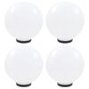 vidaXL LED-bollampen 4 st rond 30 cm PMMA