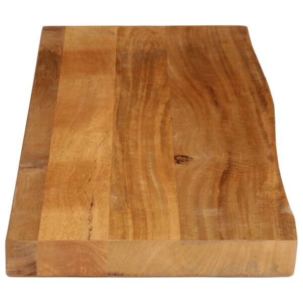vidaXL Tafelblad met natuurlijke rand 110x30x2,5 cm massief mangohout