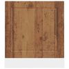 vidaXL Vaatwaspaneel Porto 60x1,5x57 cm bewerkt hout oud houtkleurig