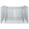 vidaXL Gabion Verhoogd Bed Zilver 100 x 100 x 60 cm