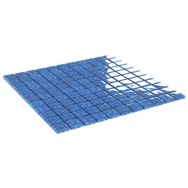 vidaXL Moza&iuml;ek Tegel 11 pcs Blauw 50 x 50 cm Glas