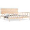 vidaXL Bedframe zonder matras massief grenenhout 200x200 cm