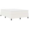 vidaXL Boxspringbed Cr&egrave;me en Wit 140 x 200 cm Katoen Stof