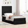 vidaXL Ottoman bed met matras 90x190cm stof zwart