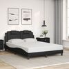 vidaXL Bedframe "Viana" zonder matras kunstleer zwart 140x200 cm