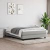 vidaXL Boxspring met matras stof lichtgrijs 140x190 cm