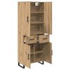 vidaXL Hoge kast met lade 2 pcs Artisan Eiken 69,5 x 34 x 180 cm