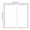 vidaXL Doorzichtig zeildoek met zeilringen 5x8 m polyethyleen