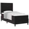 vidaXL Boxspringbed met matras Zwart 100 x 200 cm Fluweel