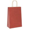 vidaXL Papieren zakken 50 st met hengsels 21x11x31 cm rood