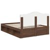 vidaXL Bedframe Bruin Eiken 140 x 200 cm Massief grenenhout