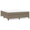 vidaXL Boxspring bed stof taupe 180x200 cm