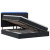 vidaXL LED Opslagbed met Matras Zwart 160 x 200 cm Fluweel