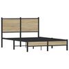 vidaXL Bedframe zonder matras metaal sonoma eikenkleurig 120x200 cm