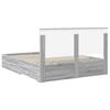 vidaXL Bedframe met hoofdeinde Grijs Sonoma 160 x 200 cm Bewerkt hout