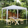 vidaXL Partytent 2,5x2,5 m wit