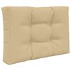 vidaXL Buiten bankkussen 2 pcs Beige Polyester