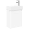 vidaXL Badkamermeubel met kraan Wit 45,5 x 25,5 x 84 cm
