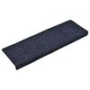 vidaXL Trapmatten zelfklevend 15 stuks 65x21x4 cm blauw rechthoekige rand