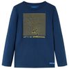 vidaXL Kindershirt met lange mouwen 116 marineblauw