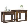 vidaXL Koffietafel Set 2 pcs Gerookt eiken Bewerkt hout
