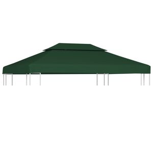 vidaXL Vervangend tentdoek prieel 310 g/m&sup2; 3x4 m groen