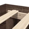 vidaXL Bedframe zonder matras bewerkt hout bruin eikenkleur 100x200 cm