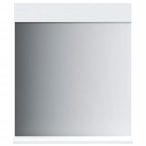 vidaXL Badkamerspiegel met schap BERG 60x12x70 cm massief hout wit