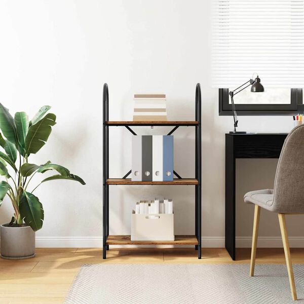 vidaXL Boekenkast Oudhout 60 x 30 x 109 cm Bewerkt hout