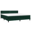vidaXL Boxspring met matras fluweel donkergroen 200x210 cm
