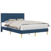 vidaXL Bedframe met hoofdeinde Blauw 140 x 190 cm Stof
