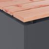 vidaXL Tuinbank Antraciet 100 x 40 x 43 cm Staal
