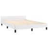 vidaXL Bedframe met hoofdeinde zonder matras 140x200 cm wit