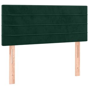 vidaXL Hoofdbord 100x5x78/88 cm fluweel donkergroen